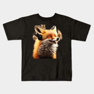 Smiling Musical Fox Kids T-Shirt